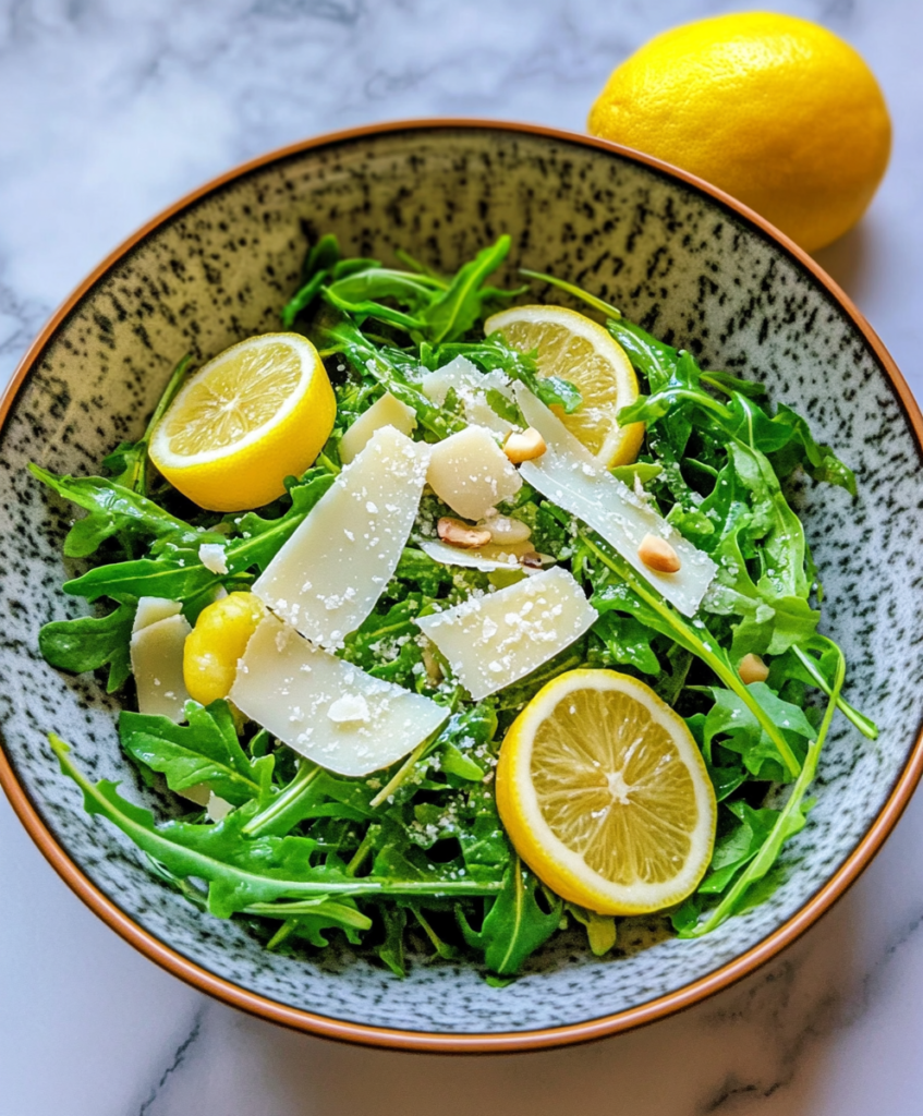 Arugula Parmesan Lemon Salad