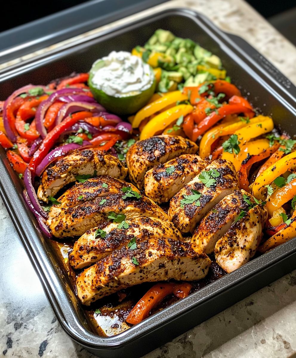 Sheet Pan Chicken Fajitas