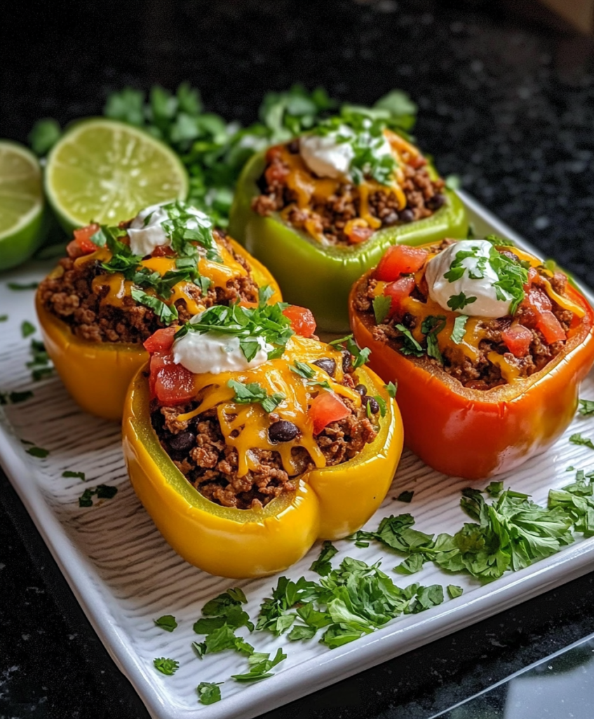 Taco Stuffed Bell Peppers Recipe