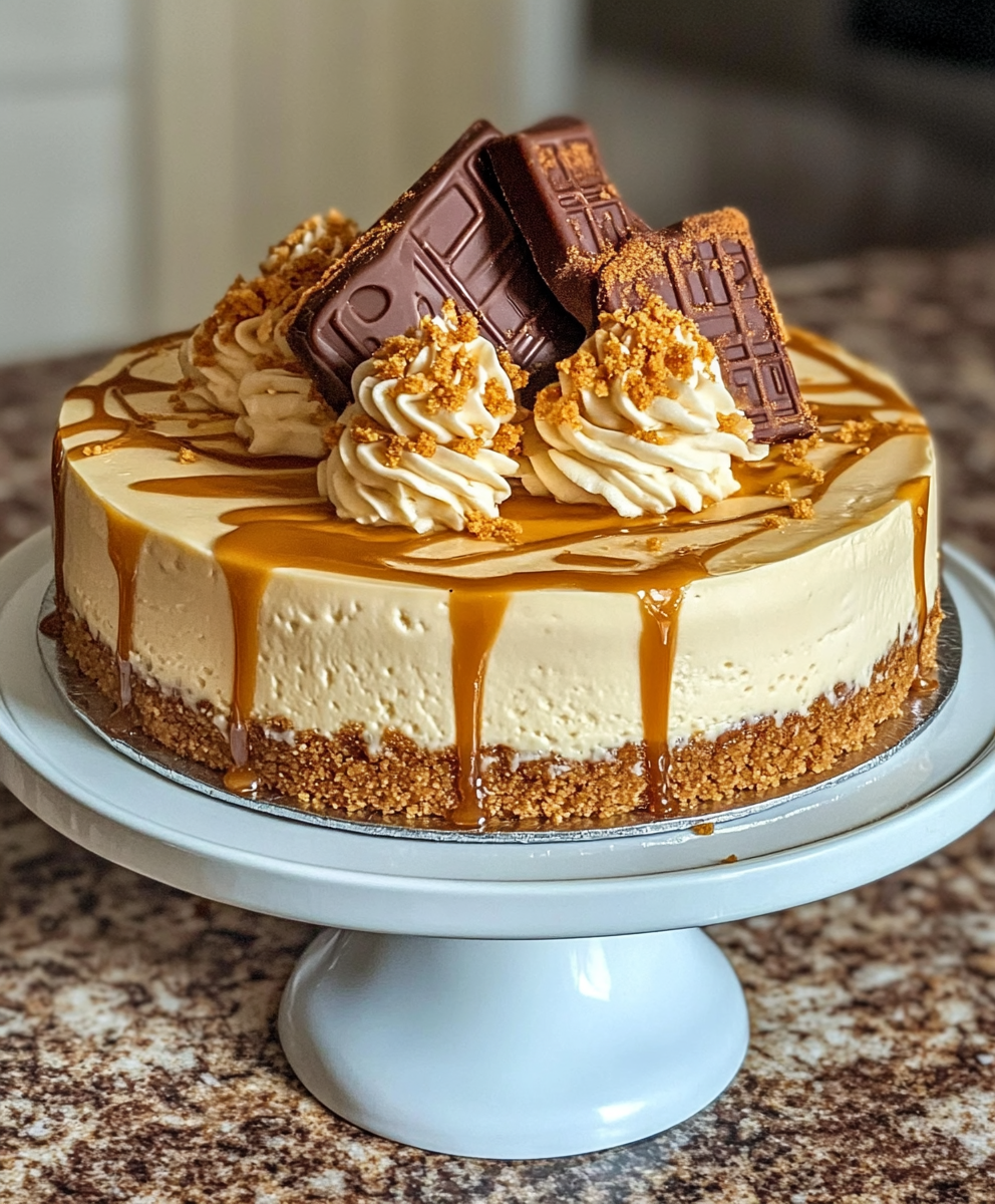 No-Bake Biscoff Cheesecake