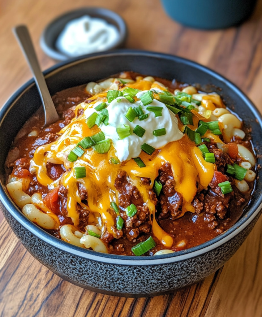 One-Pot Chili Mac and Cheese