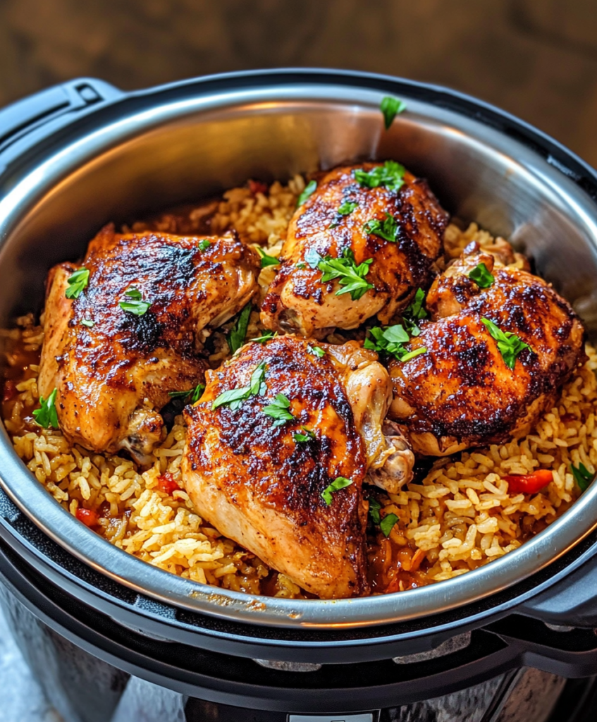 Easy Instant Pot Chicken and Rice Recipe