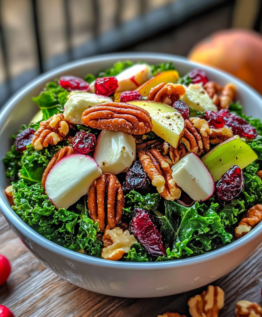 Kale Cranberry Pecan Salad