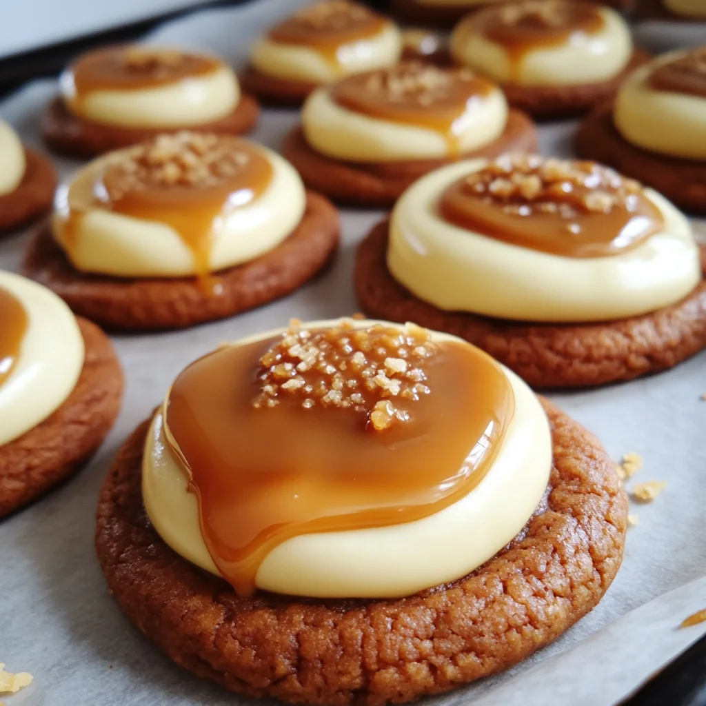 Caramel Cheesecake Cookies