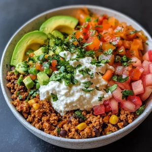 Cottage Cheese Taco Bowl