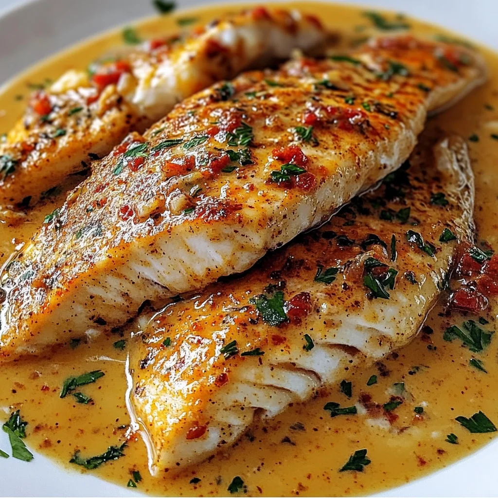 Red Snapper with Creamy Creole Sauce