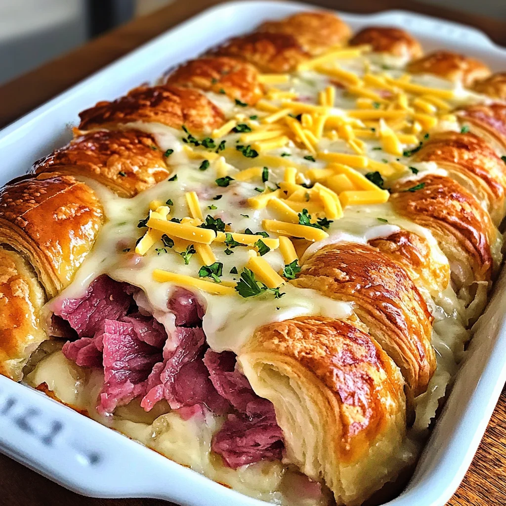 Reuben Crescent Bake