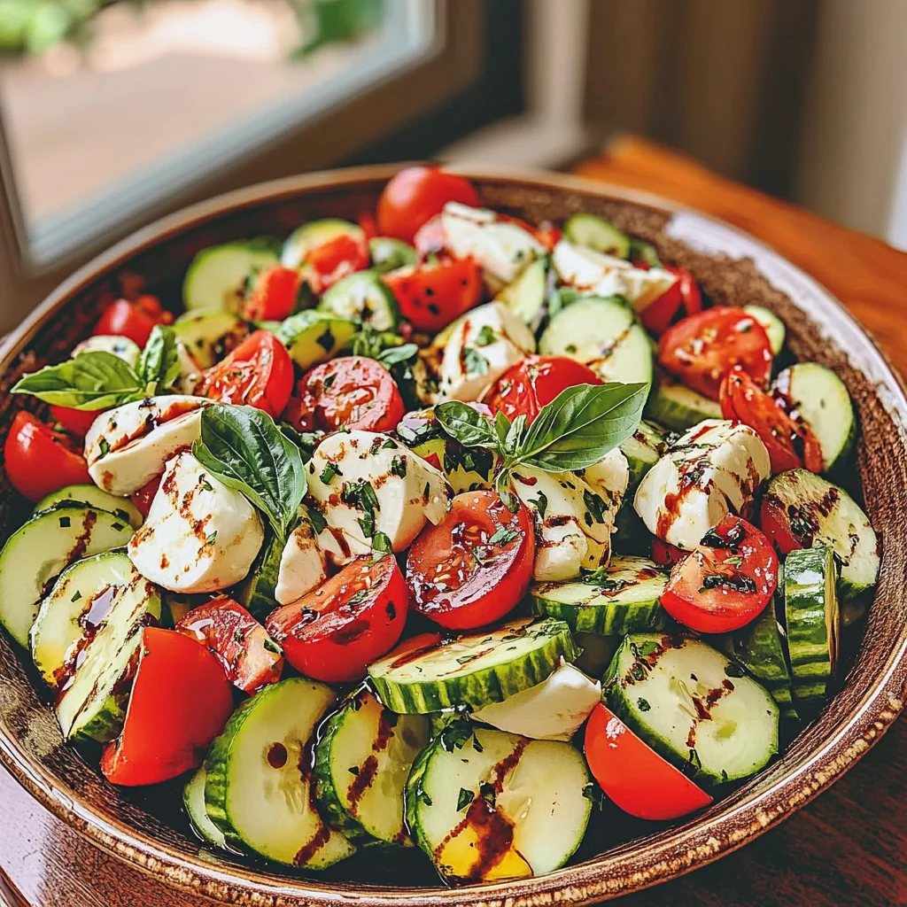 Cucumber Caprese Salad: A Refreshing Summer Delight