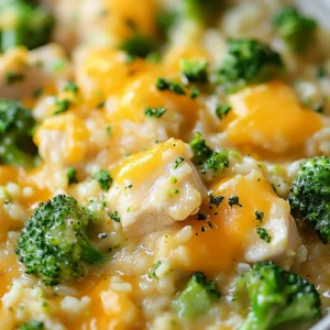 Crockpot Cheesy Chicken Broccoli Rice