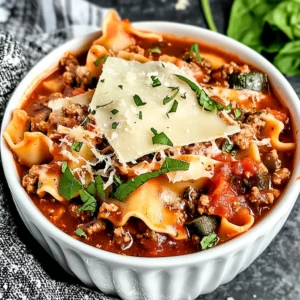 Crockpot Lasagna Soup
