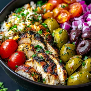 Easy Mediterranean Chicken Bowl Recipe for Healthy Dinner Bliss