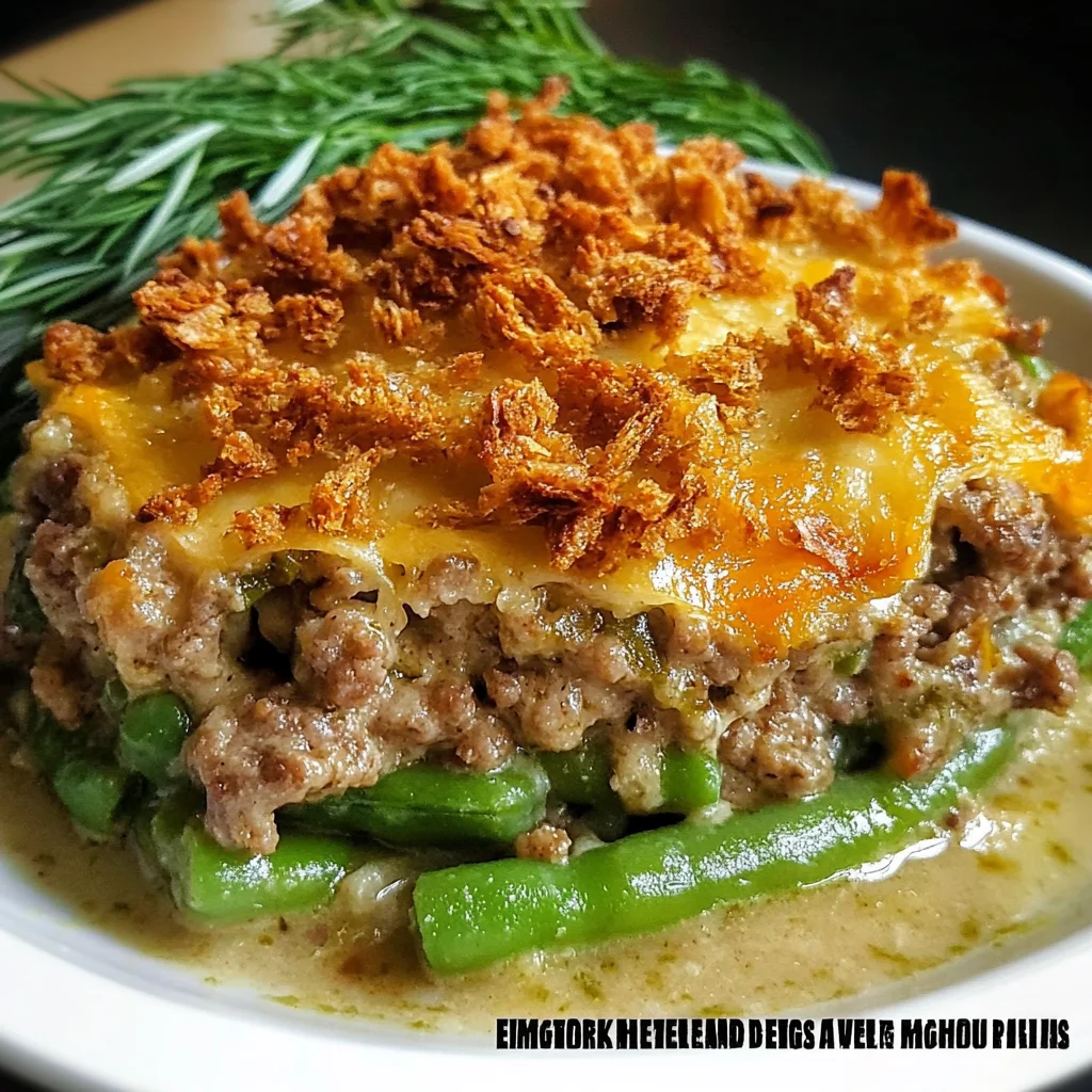 Hamburger Green Bean Casserole