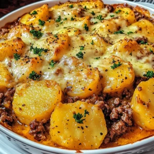 Hobo Casserole with Ground Beef & Potatoes
