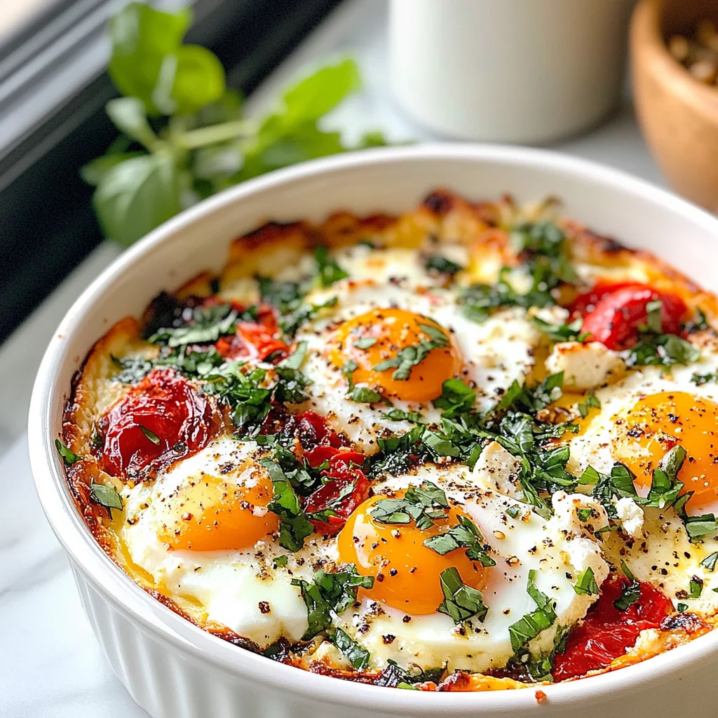 Mediterranean Baked Feta Eggs