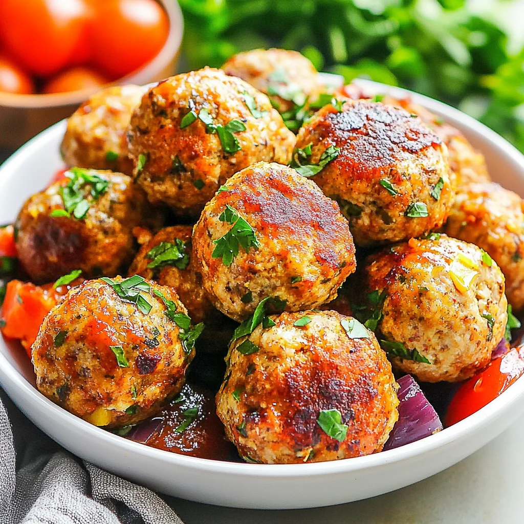 Mediterranean Chicken Meatballs Recipe