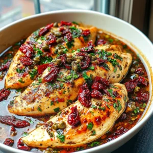 Mediterranean Chicken with Sun-Dried Tomatoes, Artichokes, and Capers