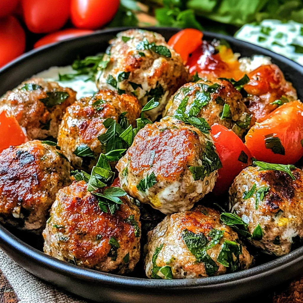 Mediterranean Meatballs & Tzatziki Chicken – Fresh & Flavorful