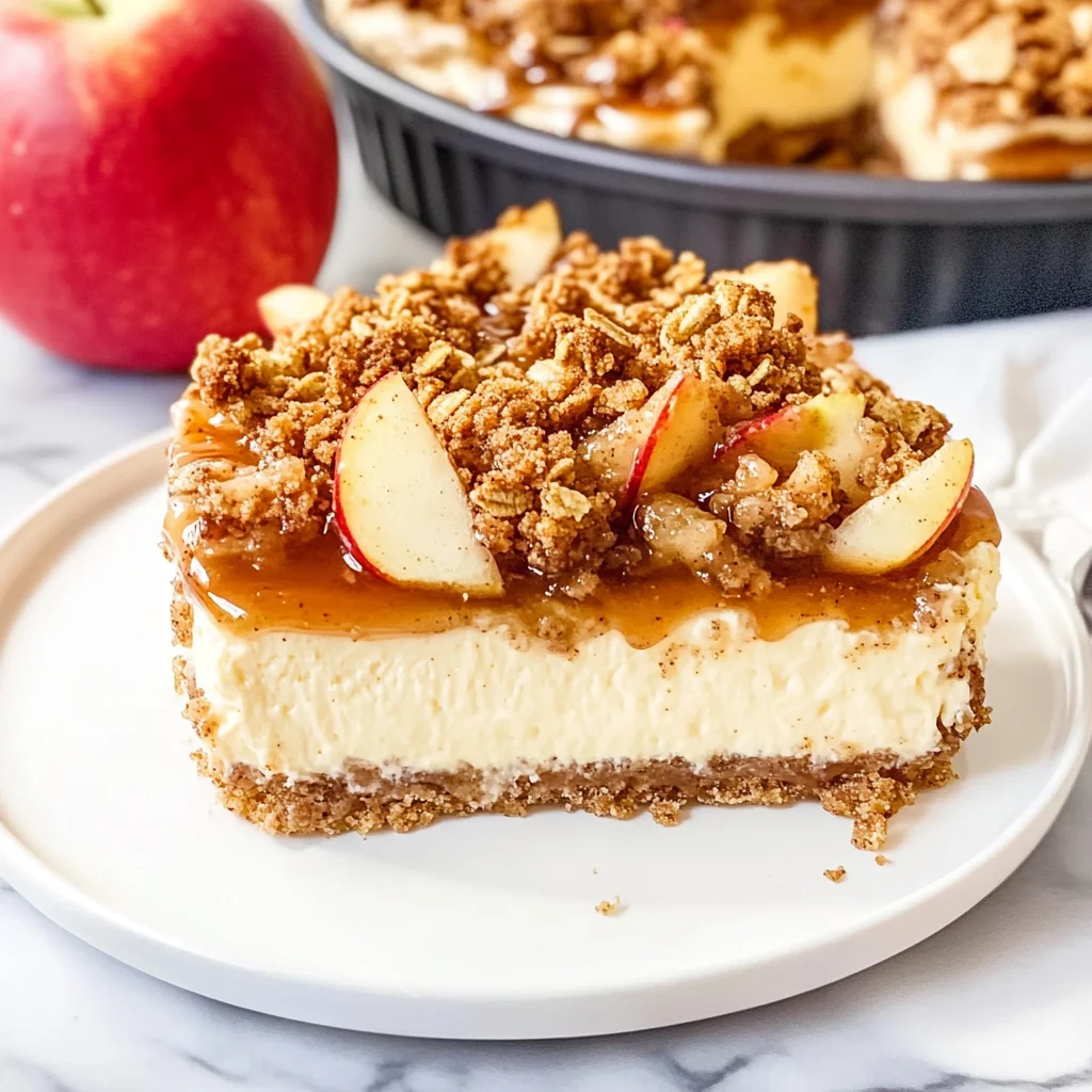 Apple Crisp Cheesecake
