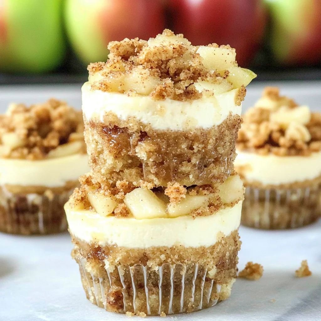 Apple Crisp Mini Cheesecakes
