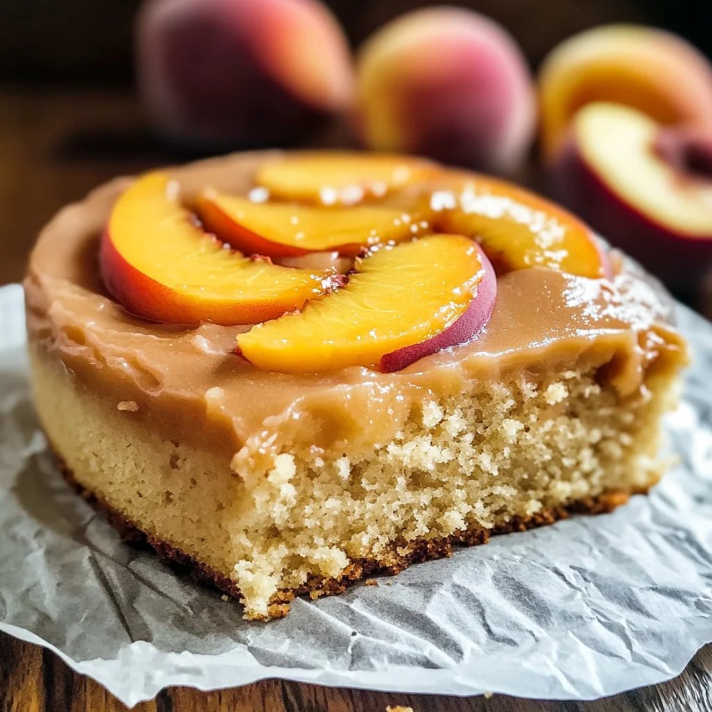 Brown Sugar Peach Cake