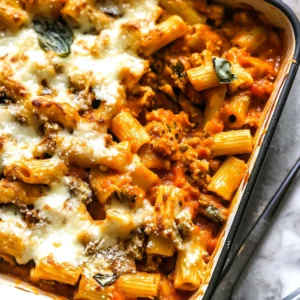 Cheesy Pasta Bake with Pumpkin-Tomato Sauce (Vegetarian)