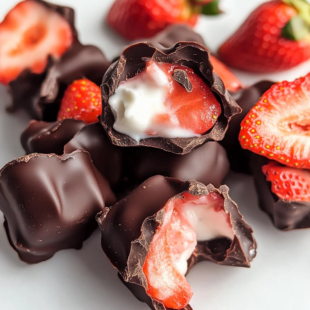 Chocolate Strawberry Yogurt Clusters Recipe