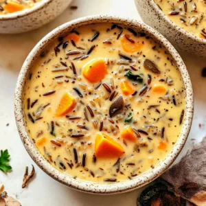 Cozy Autumn Wild Rice Soup