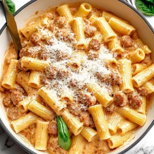 Creamy Sausage Rigatoni Pasta Recipe