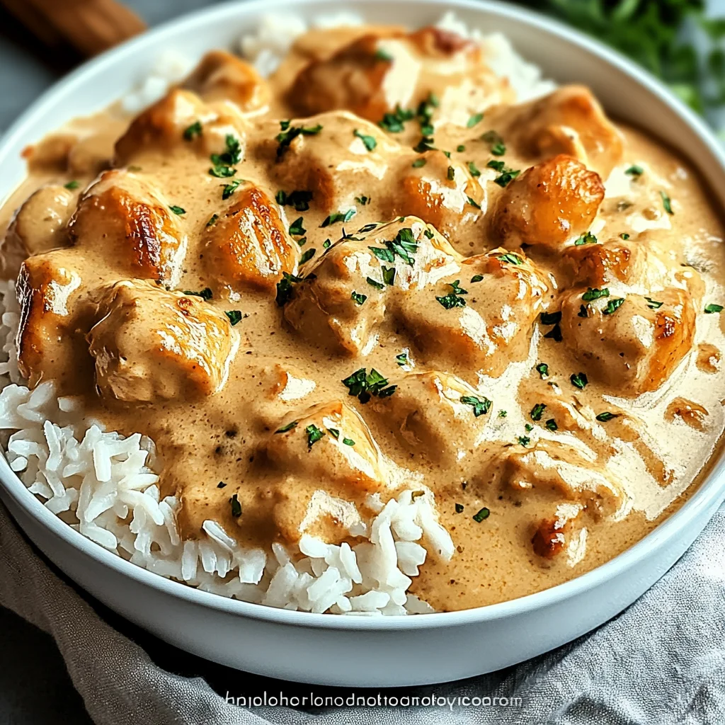 Creamy Smothered Chicken and Rice