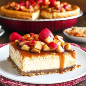 Easy Caramel Apple Cheesecake Recipe - Perfect for Thanksgiving!
