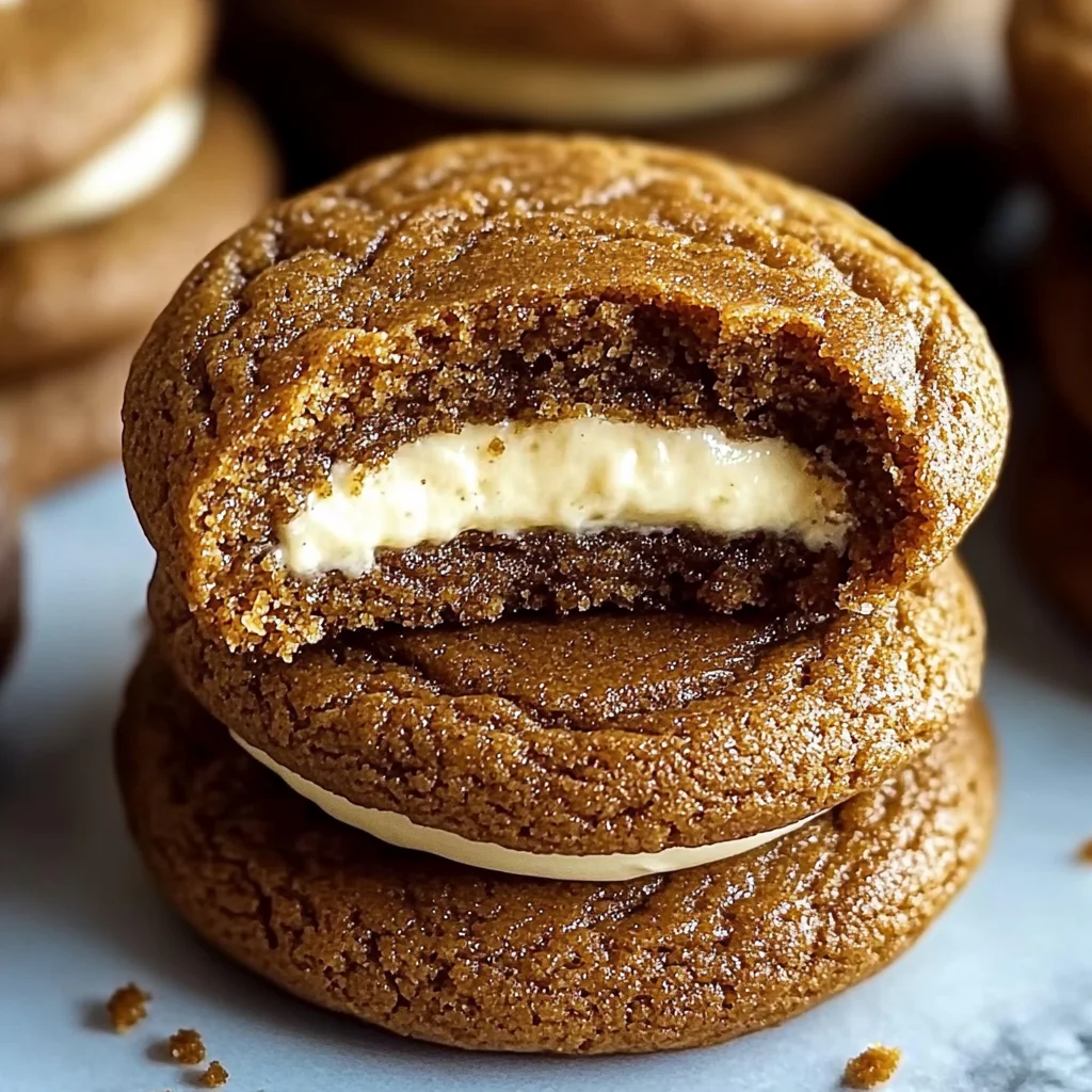 Gingerbread Cheesecake Cookies