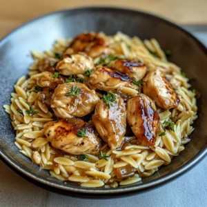 Marsala Chicken Orzo