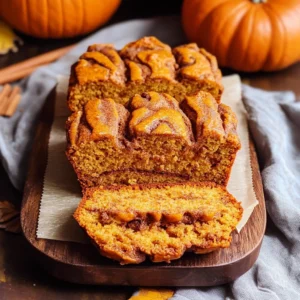 Mini Pumpkin Bread with Cinnamon Swirl