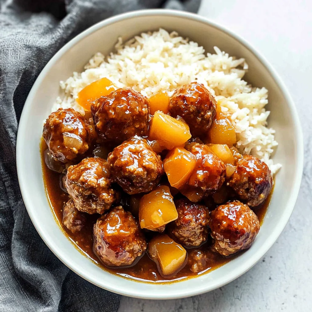 Slow Cooker Sweet and Sour Meatballs