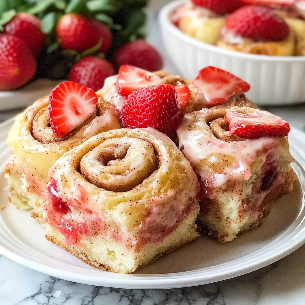 Strawberry Cinnamon Rolls Recipe