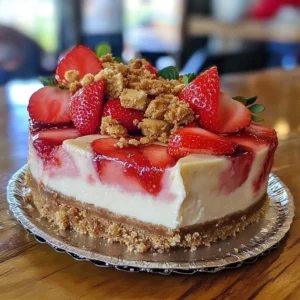 Strawberry Crunch Cheesecake