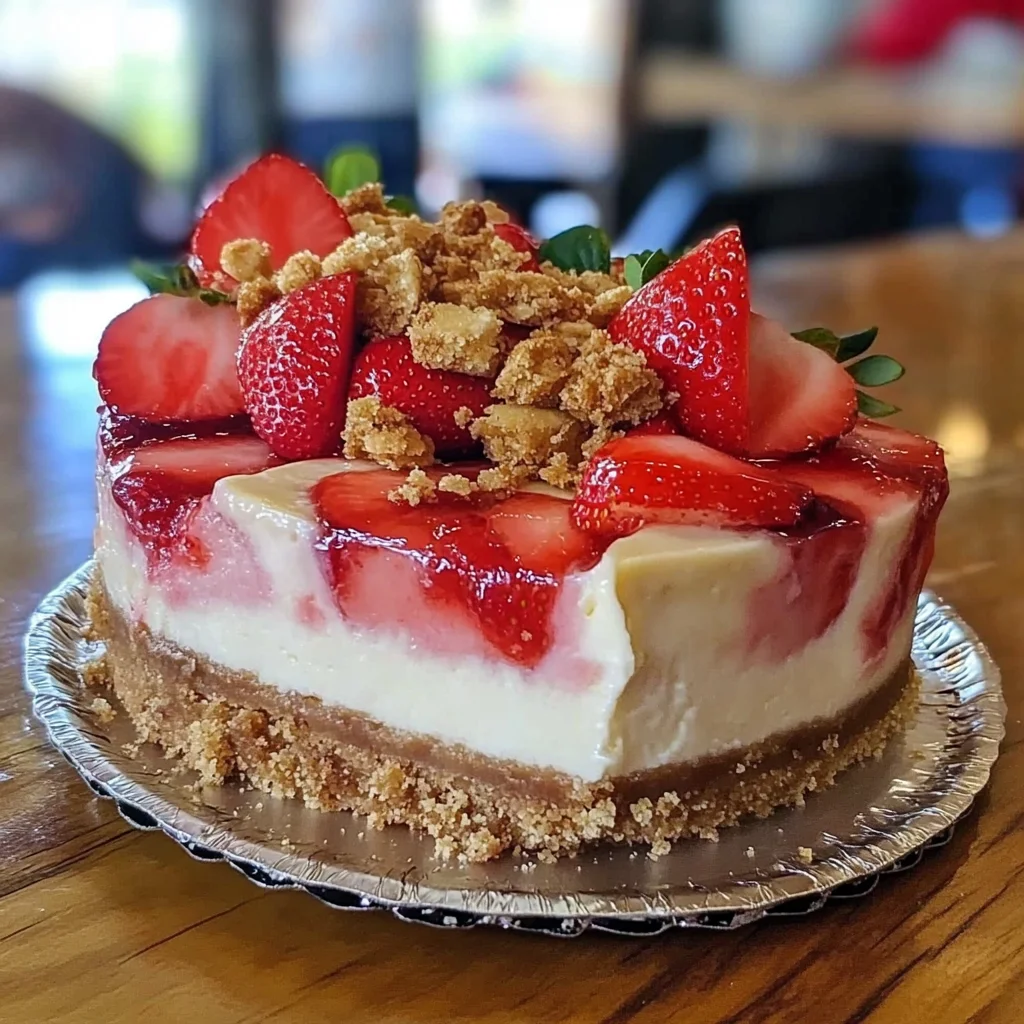 Strawberry Crunch Cheesecake