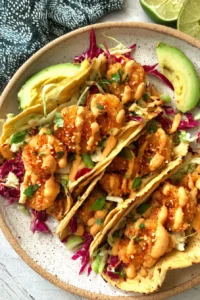 Air Fryer Bang Bang Shrimp Tacos