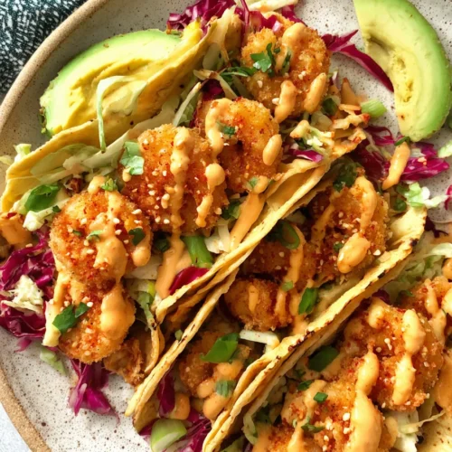 Air Fryer Bang Bang Shrimp Tacos