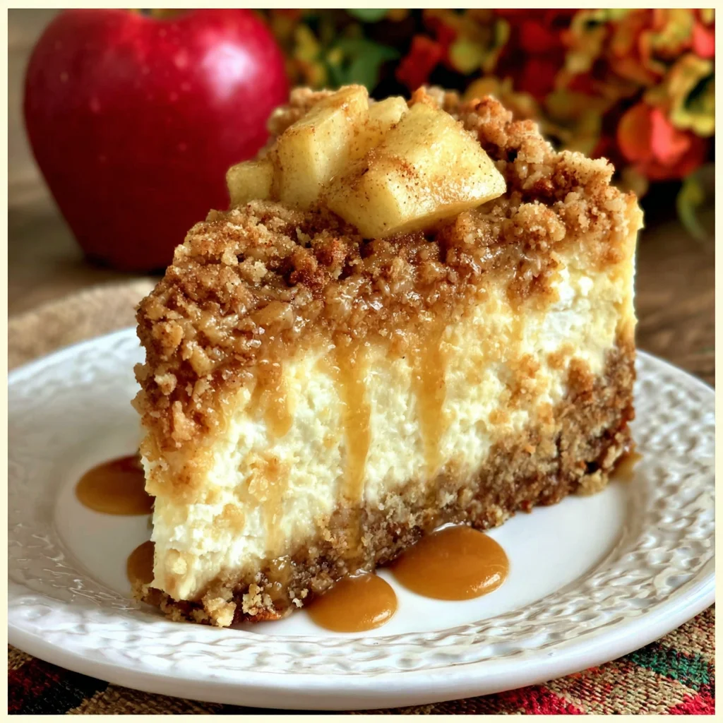 Apple Crumble Cheesecake