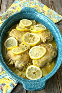 Artichoke & Lemon Slow Cooker Chicken