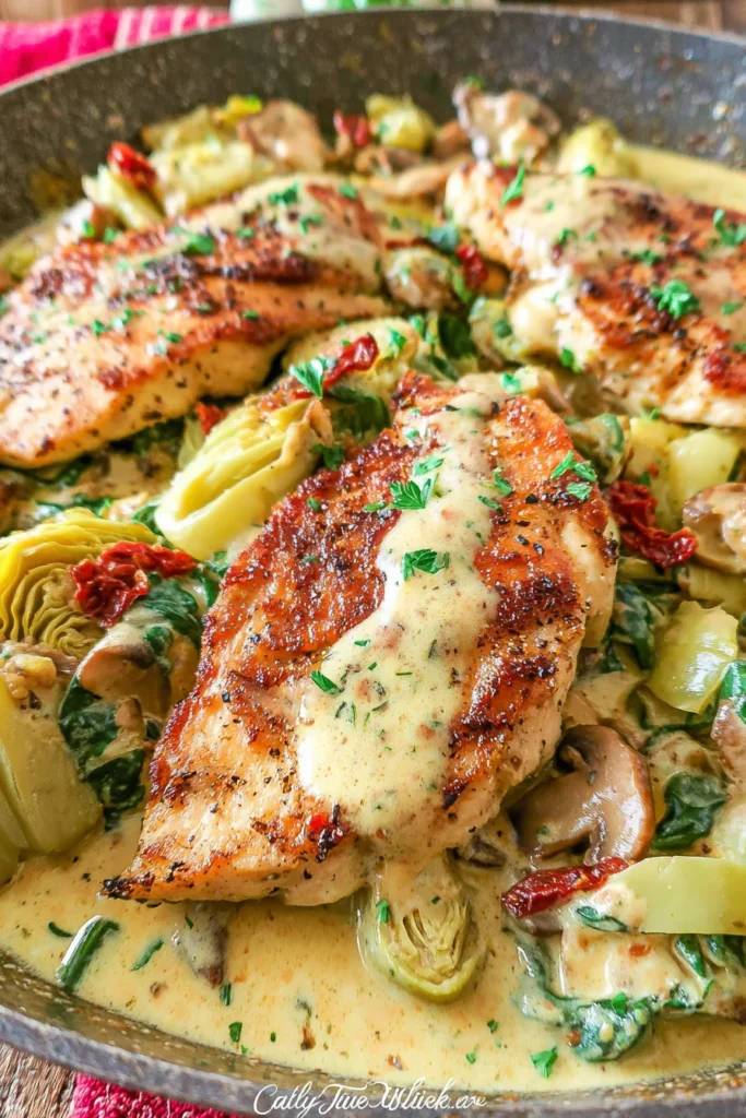 Creamy Pepperoncini Chicken Skillet Keto Recipe