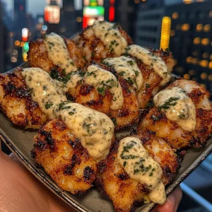 Crispy Fish Bites with Lemon Herb Aioli