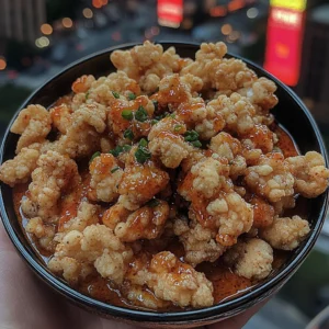 Crispy Popcorn Chicken with Sweet Chili Dip