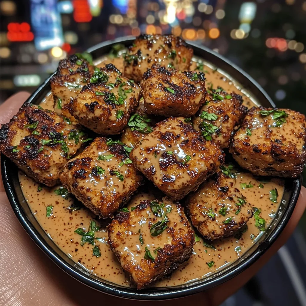 Crispy Tofu Nuggets with Garlic Sriracha Dip