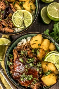 Crockpot Chipotle Pineapple Pot Roast Bowls