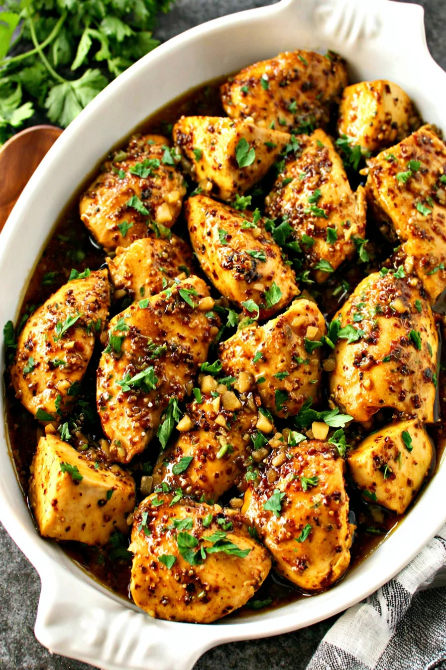 Crockpot Honey Garlic Chicken - Lora Chef