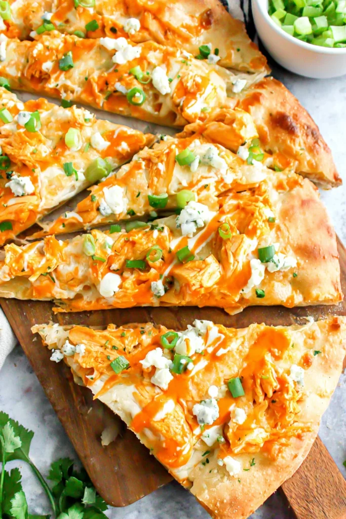 Easy Buffalo Chicken Flatbread