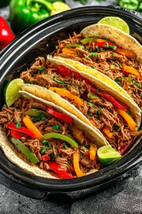 Easy Crockpot Fajitas