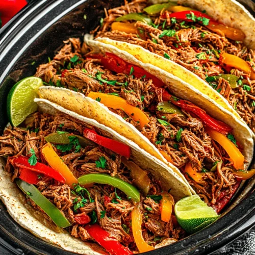Easy Crockpot Fajitas
